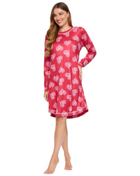 La Marquise Womens 'Cosy Wonders' Long Sleeve Nightie