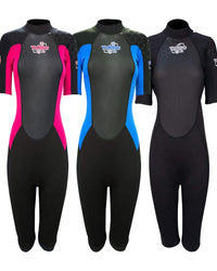 TWF Womens 2.5mm Turbo Shortie Wetsuit