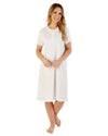Slenderella Womens 40" Leaf Print Jersey Nightdress