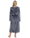 Slumber Hut Womens Flannel Fleece Hooded Dressing Gown