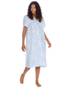 Countess Christie Womens Open Back Woven Poplin Nightie