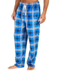 Cargo Bay Mens Polished Fleece Check Lounge Pants