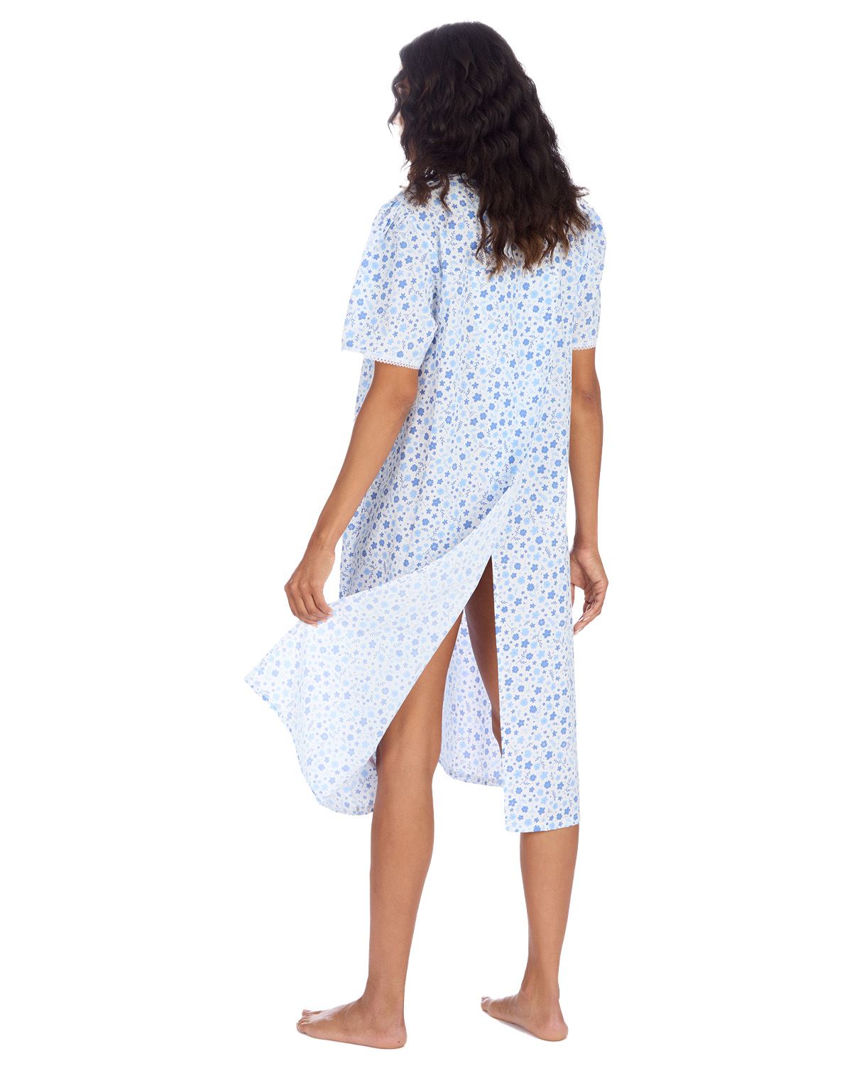 Countess Christie Womens Open Back Woven Poplin Nightie