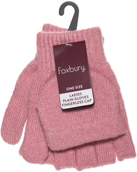 Foxbury Womens Convertible Fingerless Gloves - 2 Pack