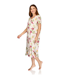 La Marquise Womens 'Berry & Blue' 43" & 50" Short Sleeve Nightie