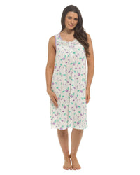 Slumber Hut Womens Sleeveless Floral Nightie