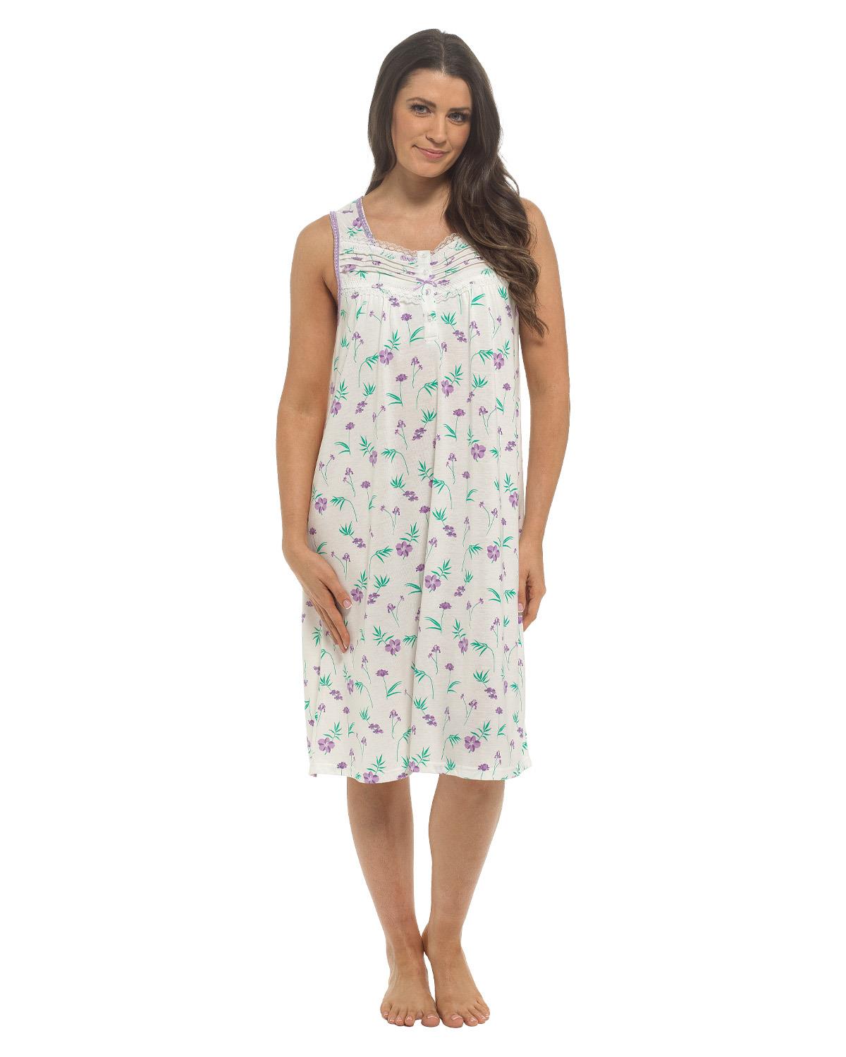 Slumber Hut Womens Sleeveless Floral Nightie