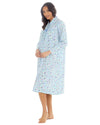 Womens Long Sleeve Woven Poplin Nightie