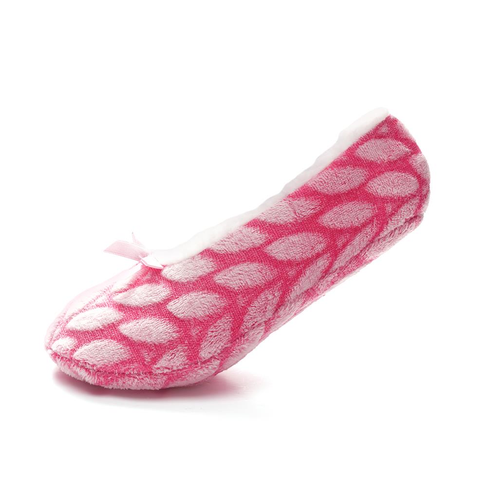 Womens Sherpa Lined Footie Slippers