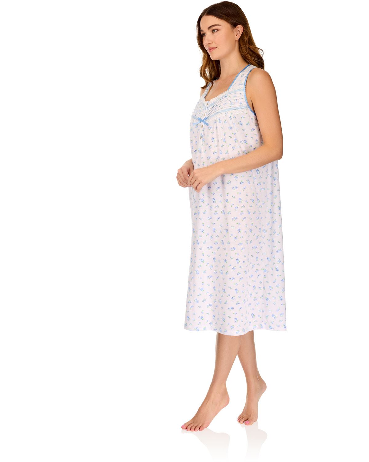 La Marquise Womens 'Vintage Blossoms' Sleeveless Nightie