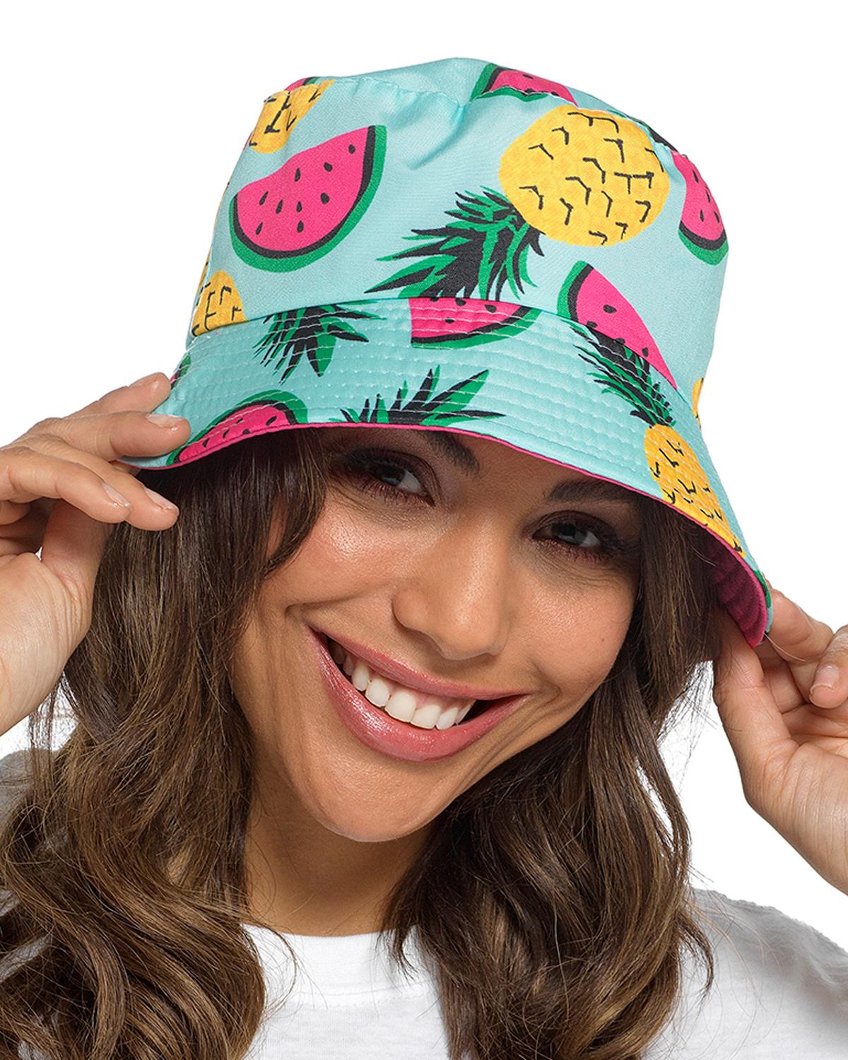 Foxbury Womens Reversible Bucket Hat