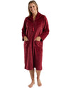 Marlon Womens Swirl Fleece Zip Housecoat
