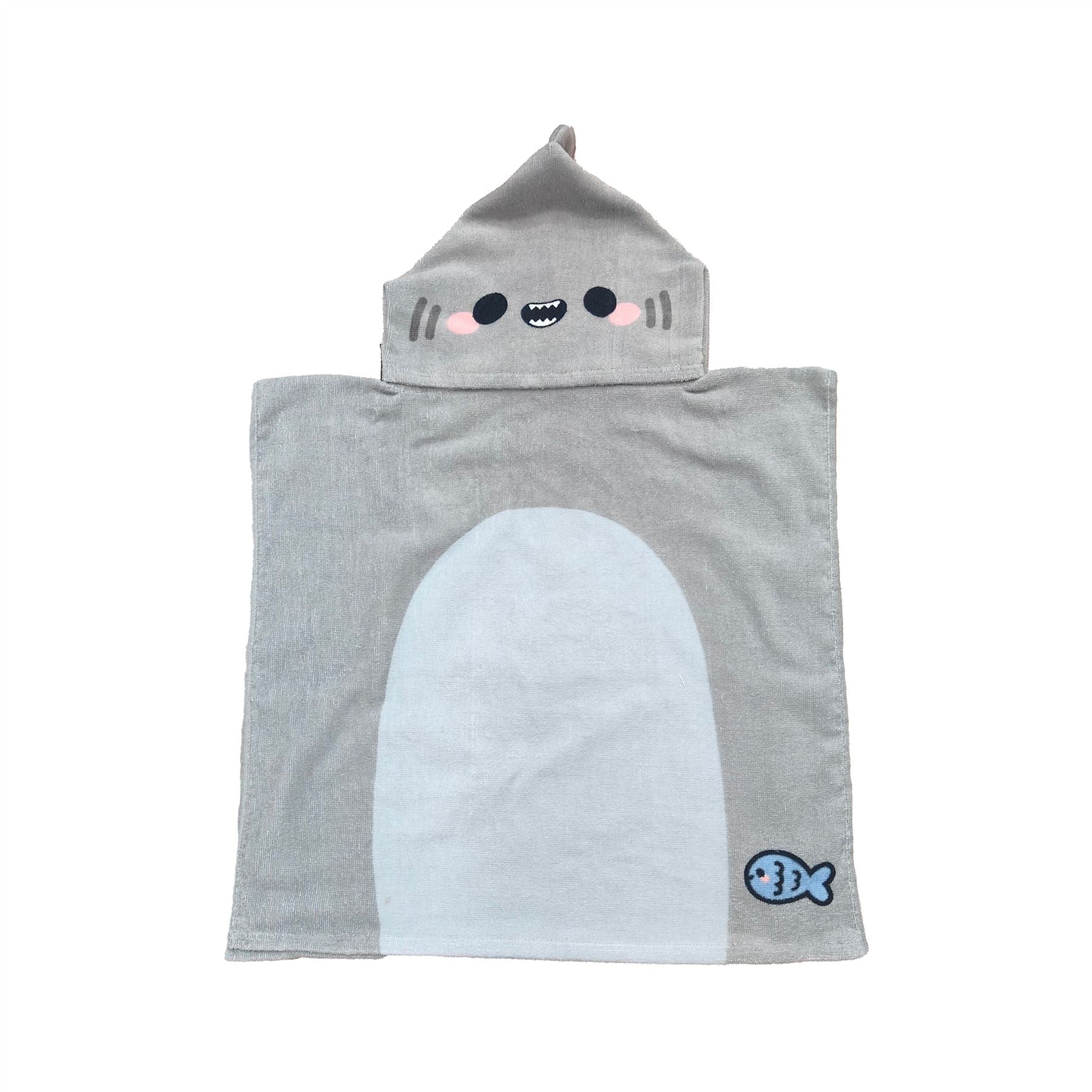 Adoramals Archie the Shark Kids Hooded Towel
