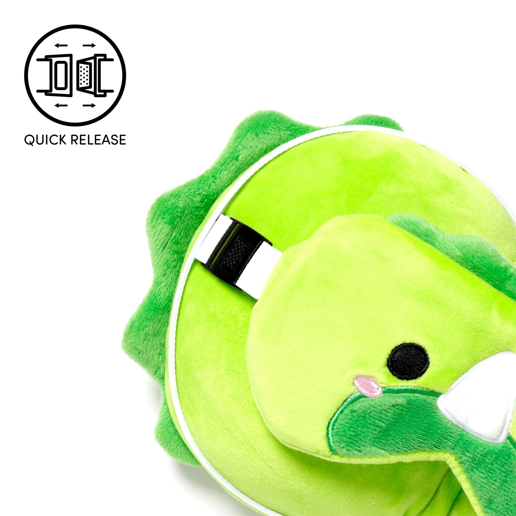Relaxeazzz Dinosaur Plush Travel Pillow & Eye Mask