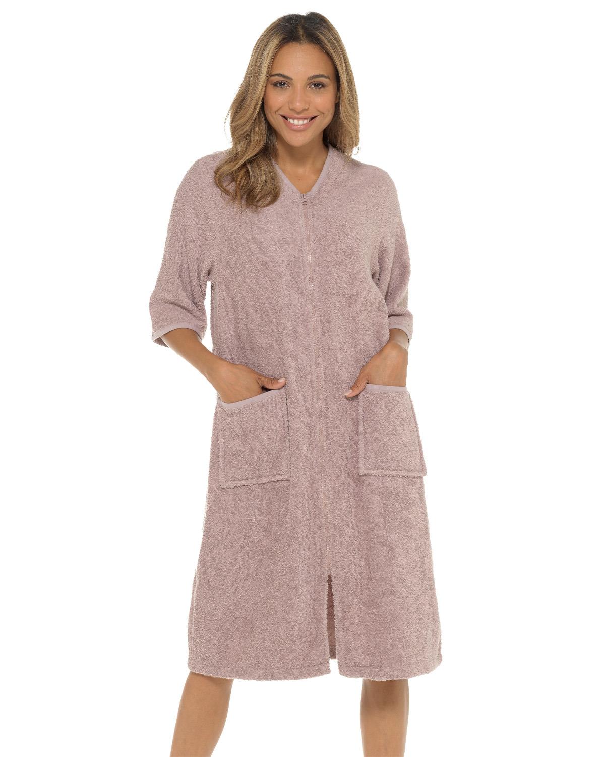 Undercover Womens Zip Up Towelling Dressing Gown Slumber Hut Undercover Womens Zip Up Towelling Dressing Gown Slumber Hut