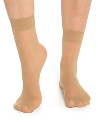 Foxbury Womens 10 Pack 15 Denier Ankle Socks