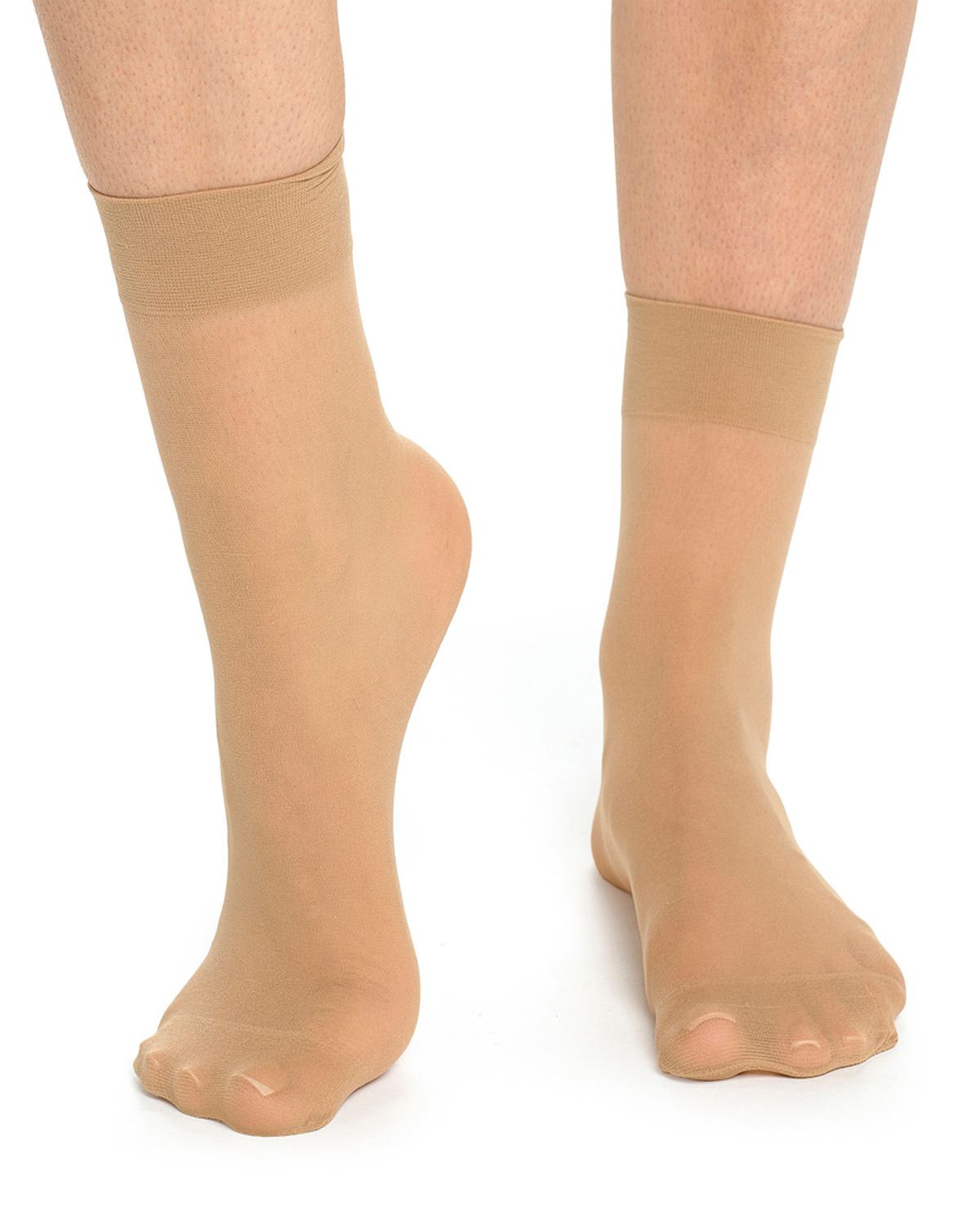 Foxbury Womens 10 Pack 15 Denier Ankle Socks
