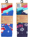6 Pack Family Christmas Socks