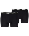 Puma Mens 2 Pack Everyday Cotton Stretch Boxers with Logo Waist Band