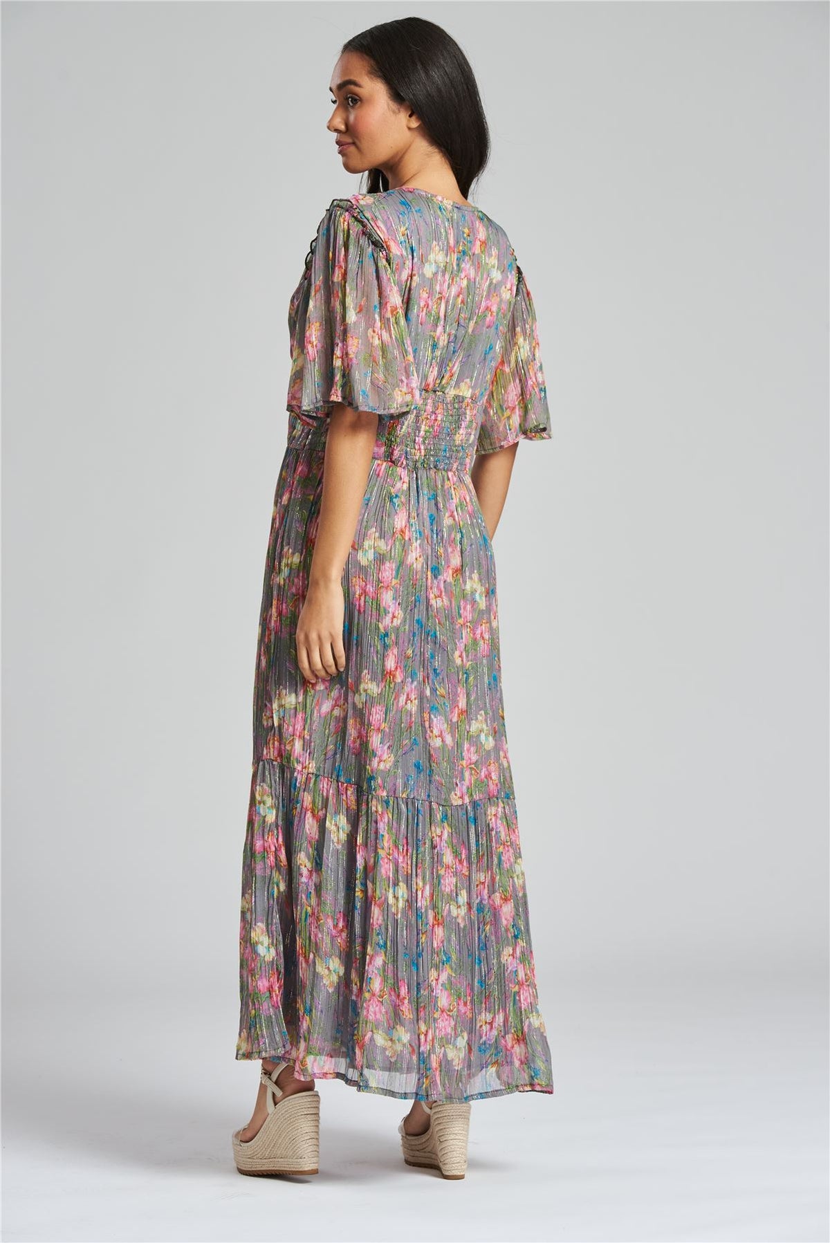 South Beach Womens Paisley Print Midi Dress