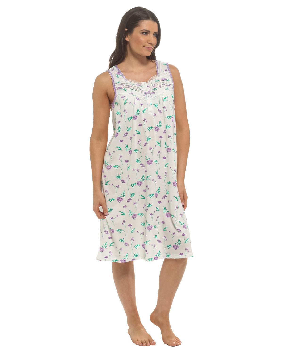 Slumber Hut Womens Sleeveless Floral Nightie
