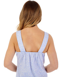 Slenderella Womens Leaf Print 44" Jersey Nightdress