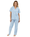 Marlon Womens Linear Floral Jersey Pyjamas