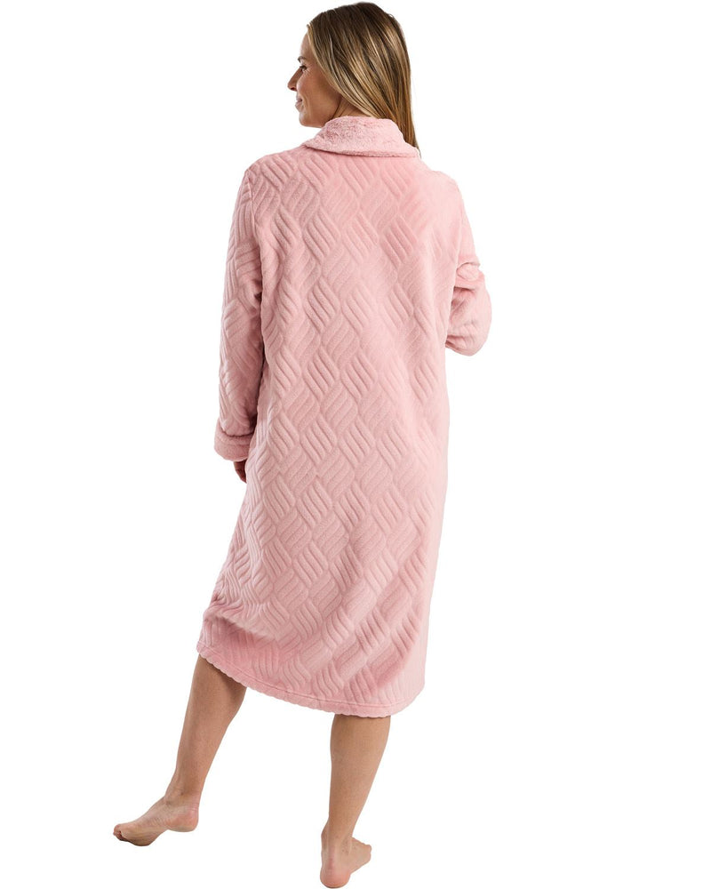 Marlon Womens Faux Fur Zip Robe