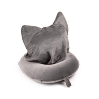 Hoodeazzz Adoramals Plush Memory Foam Travel Pillow & Hood