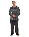 Cargo Bay Mens Polished Fleece Check Pyjamas