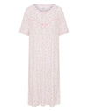La Marquise Womens Flower Leaf Jersey Short Sleeve Nightie