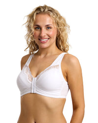 Marlon Womens Soft Cup Front Fastening Back Support Bra