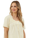 Marlon Womens Dobby Spot Cropped Pyjamas
