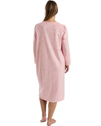 Marlon Womens Delicate Floral Fleece 45" Nightdress