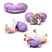 Swapseazzz Unicorn 2-in-1 Plush Travel Pillow & Toy