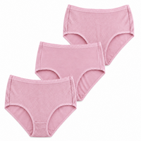 Anucci Womens Lace Trim Full Briefs