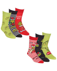 6 Pairs Grinch Christmas Socks