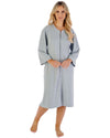 Slenderella Womens Rib Pattern 42" Zip Housecoat