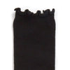 Womens 6 Pack Black Bamboo Frilly Socks