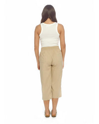Indigo Roc Womens Cropped Linen Trousers