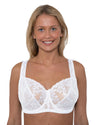 Gemm Womens Embroidered Bra - White
