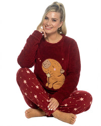 Foxbury Womens Winter Fleece Pyjama Set