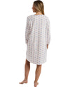 Marlon Womens Geo Floral 40" Fleece Nightdress
