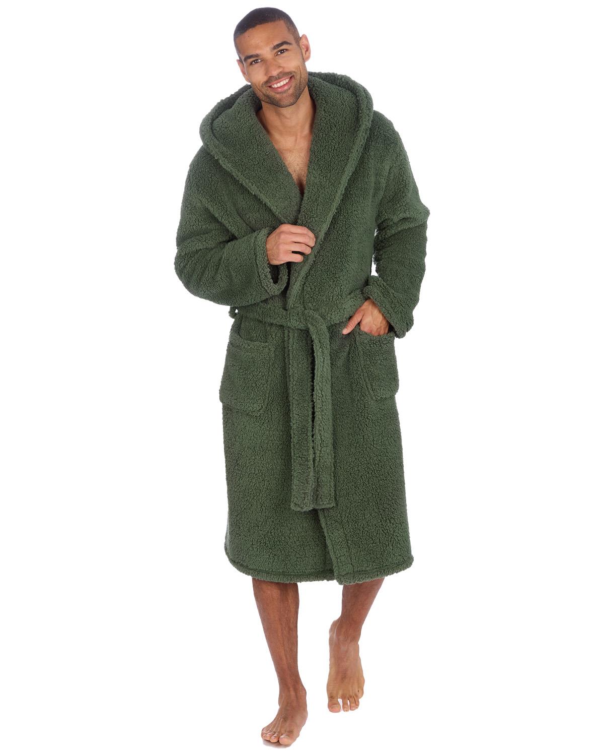Cargo Bay Mens Borg Fleece Dressing Gown
