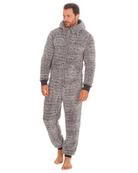 Slumber Hut Mens Sherpa Fleece Onesie