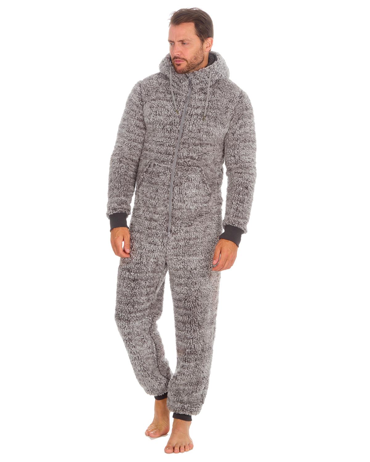 Slumber Hut Mens Sherpa Fleece Onesie