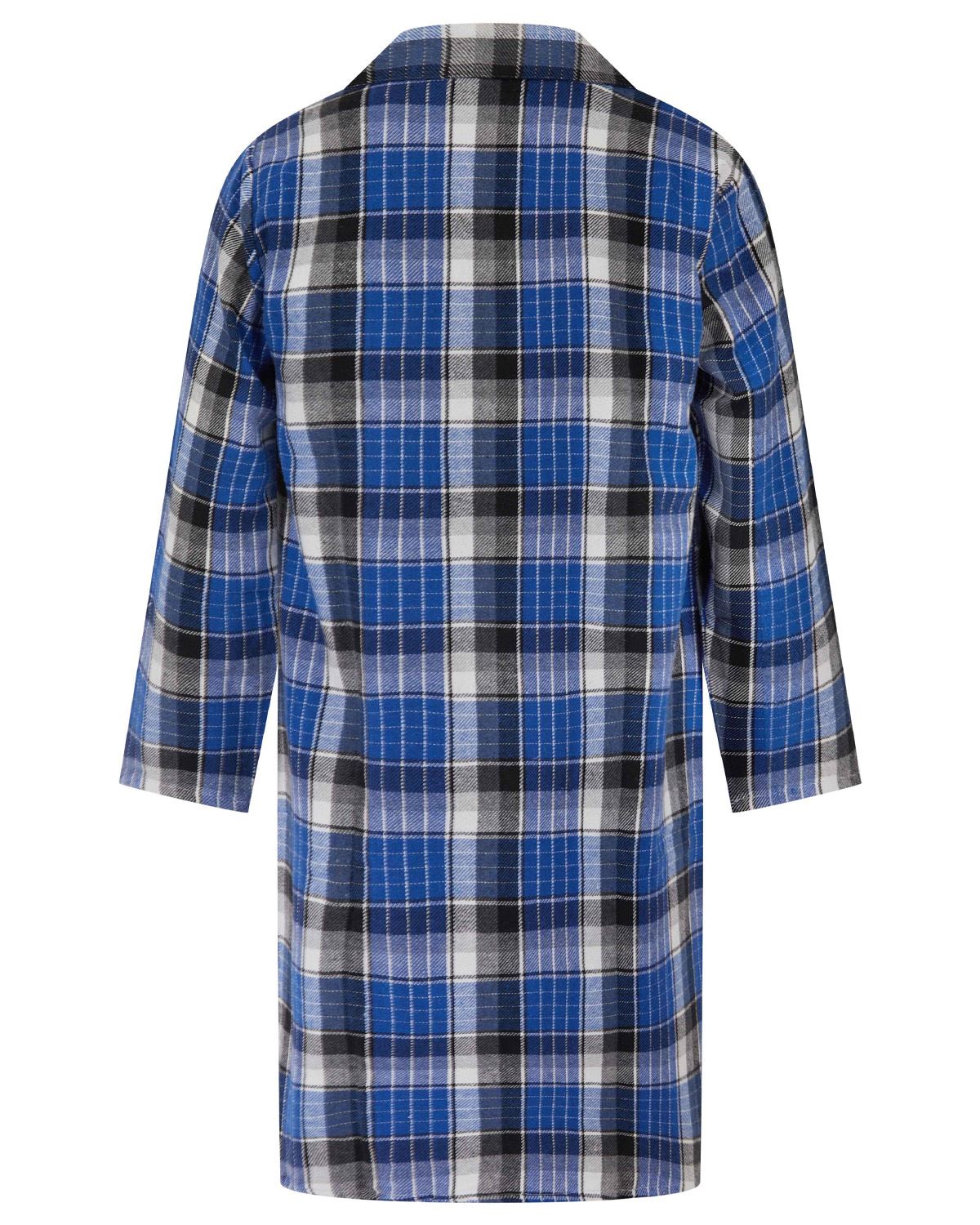 Walker Reid Mens Check Button Down Nightshirt