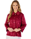 Slenderella Womens Embossed Crystal Fleece 24" Bedjacket