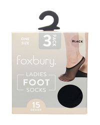 Foxbury Womens 9 Pack 15 Denier Footlet