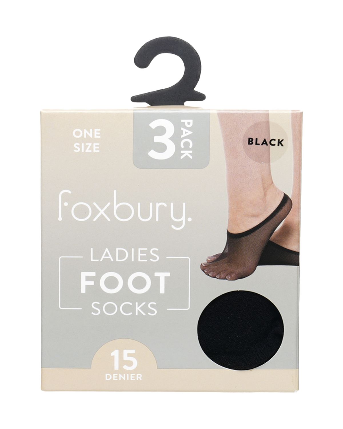 Foxbury Womens 9 Pack 15 Denier Footlet